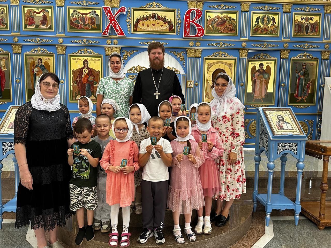 Дети из сада "Сказка" села Батырево посетили храм в день святых Петра и Февронии 