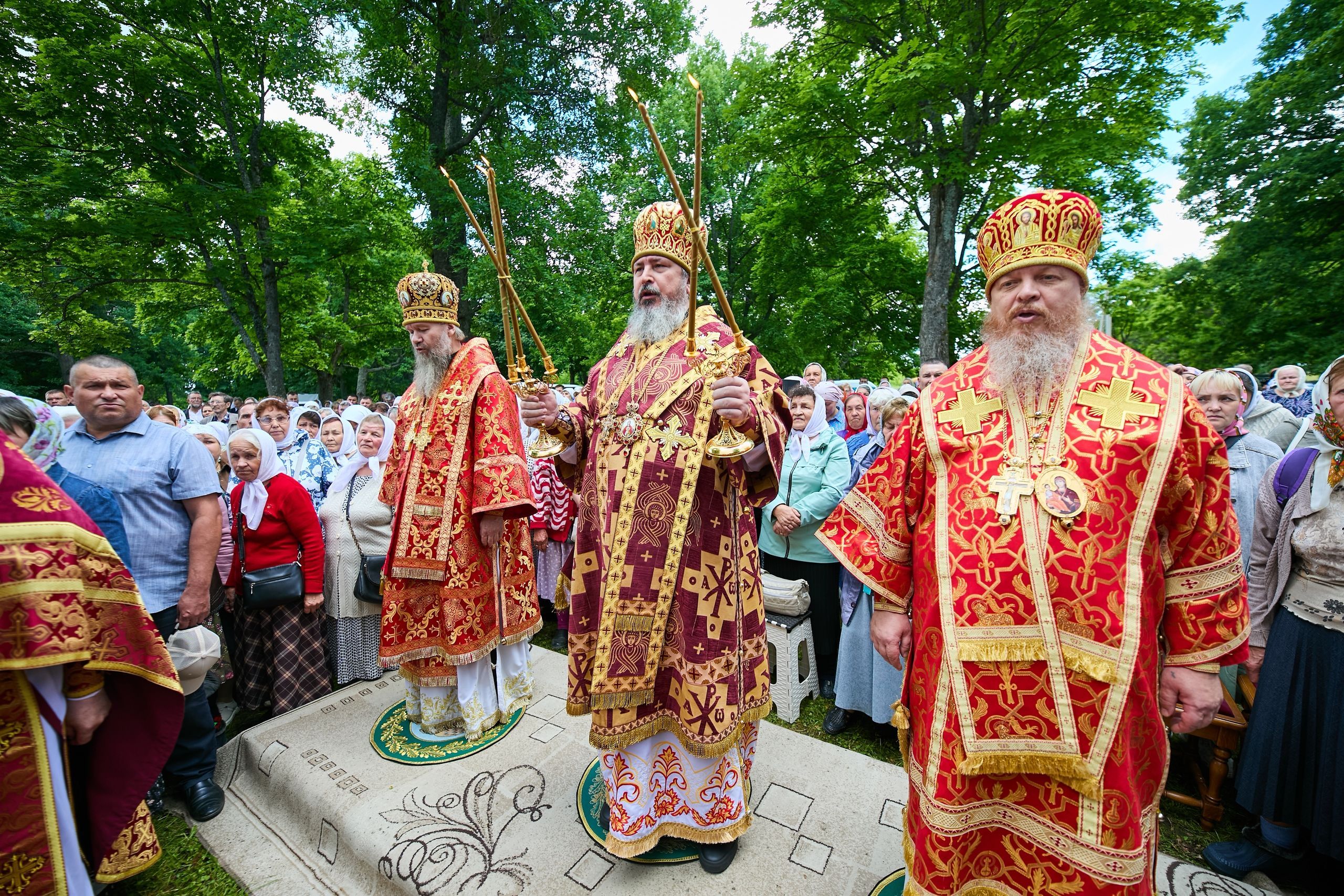 Репортаж  "Вести. Чувашия" о Соборной службе на полигоне близ п. Первомайский в день Собора святых Чувашской митрополии