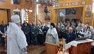 Управляющий Алатырской епархией в праздник Обрезания Господня совершил Божественную Литургию в храме святителя Николая Чудотворца села Туруново