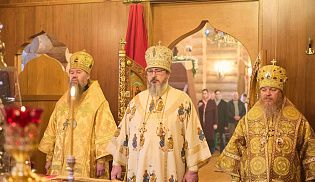 Управляющий Алатырской епархией в Неделю 20-ю по Пятидесятнице сослужил за Божественной Литургией митрополиту Чебоксарскому и Чувашскому Савватию в Александро-Невском монастыре п/о Кюрегаси