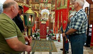В храме Усекновения главы Иоанна Предтечи города Алатырь было совершенно богослужение по случаю Престольного праздника