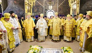 Епископ Алатырский и Батыревский Феодосий сослужил главам Керкирской и Чувашской митрополий за Божественной Литургией в день тезоименитства митрополита Савватия
