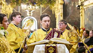 Епископ Алатырский и Батыревский Феодосий сослужил главам Керкирской и Чувашской митрополий за Божественной Литургией в день тезоименитства митрополита Савватия