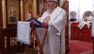 Епископ Алатырский и Порецкий Феодосий в праздник Рождества Христова совершил ночную Божественную Литургию в кафедральном храме в честь Иверской иконы Божией Матери города Алатырь