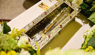 Управляющий Алатырской епархией сослужил митрополитам Нектарию и Савватию за молебном у десницы святителя Спиридона Тримифунтского в кафедральном соборе Чувашской митрополии