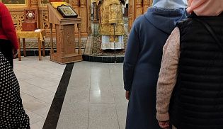 Епископ Алатырский и Порецкий Феодосий в Неделю 24-ю по Пятидесятнице совершил Божественную Литургию в Киево-Николаевском Новодевичьем монастыре города Алатырь