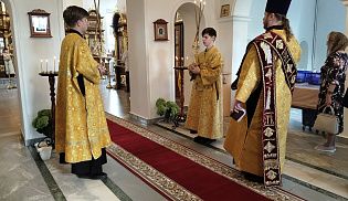 Епископ Алатырский и Порецкий Феодосий в восьмую Неделю по Пятидесятнице совершил Божественную Литургию в в кафедральном храме в честь Иверской иконы Божией Матери города Алатырь
