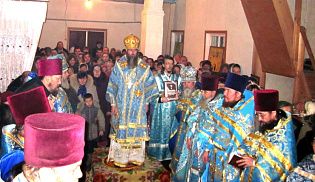 Божественная литургия в день памяти иконы Божией Матери "Нечаянная Радость"