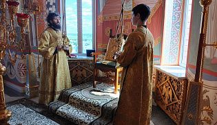 Епископ Алатырский и Порецкий Феодосий возглавил престольные торжества в Свято-Троицком мужском монастыре города Алатырь