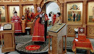 Управляющий Алтырской епархией в Неделю Антипахси совершил Божественную Литургию в Киево-Николаевском Новодевичьем монастыре города Алатырь