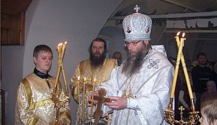 Епископ Феодор совершил Божественную литургию в праздник Крещения Господня в храме Усекновения Главы Предтечи и Крестителя Господня Иоанна г. Алатырь