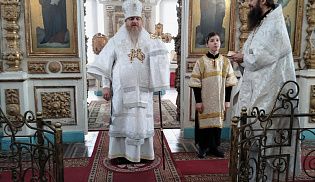 Епископ Алатырский и Порецкий Феодосий в Неделю 31-ю по Пятидесятнице совершил Божественную Литургию в храме Вознесения Господня села Семеновское 