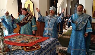 Управляющий Алатырской епархией в праздник Успения Пресвятой Богородицы совершил Божественную Литургию в Свято-Троицком мужском монастыре города Алатырь
