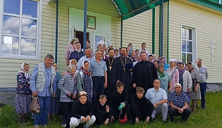 Престольный праздник в храме Вознесения Господня села Старые Айбеси 