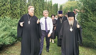 Храм в честь иконы Божьей Матери " Нечаянная радость " и терапевтическое сообщество " Новая жизнь" посетили Глава Чувашской Республики и управляющий Алатырской епархией