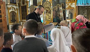 В храме Казанской иконы Божией Матери села Хормалы прошла экскурсия для школьников