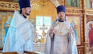 Престольный праздник в храме Вознесения Господня села Старые Айбеси 
