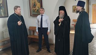 Храм в честь иконы Божьей Матери " Нечаянная радость " и терапевтическое сообщество " Новая жизнь" посетили Глава Чувашской Республики и управляющий Алатырской епархией