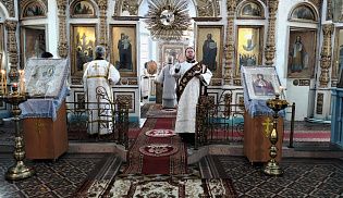 Епископ Алатырский и Порецкий Феодосий в Неделю 31-ю по Пятидесятнице совершил Божественную Литургию в храме Вознесения Господня села Семеновское 