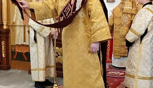 Управляющий Алатырской епархией в Неделю 25-ю по Пятидесятнице совершил Божественную Литургию в кафедральном храме в честь Иверской иконы Божией Матери города Алатырь