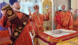 Епископ Алатырский и Порецкий Феодосий совершил Божественную Литургию в храме Рождества Христова села Никулино
