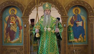 В день памяти прпп. схимонаха Кирилла и схимонахини Марии, родителей прп. Сергия Преосвященейший Феодор, епископ Алатырский и Порецкий совершил Божественную Литургию в храме преподобного Сергия Радонежского с. Рындино Порецкого района