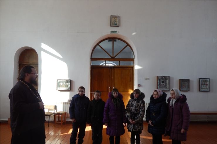 Практическое занятие по Основам православной культуры для учащиеся 4-го класса средней школы села Напольное Порецкого района