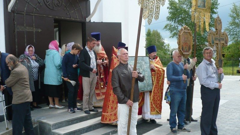Соборное богослужение в храме Вознесения Господня с. Семеновское Порецкого района