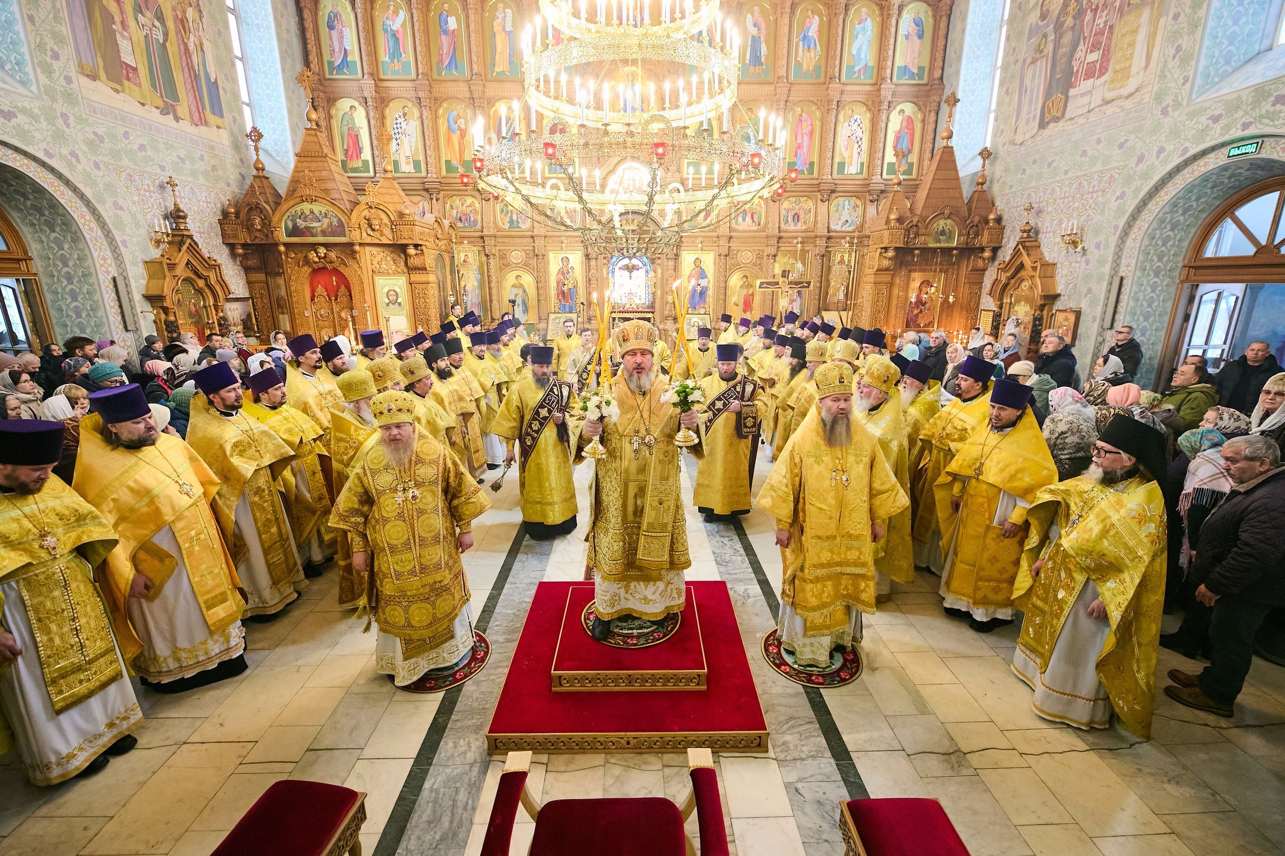 Соборное богослужение в годовщину архиерейской хиротонии митрополита Савватия 30.01.2026г