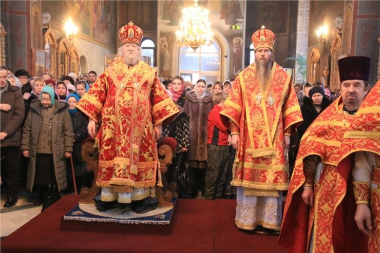 День памяти св. муч. Татианы. Богослужение в Покровско-Татианинском соборе г. Чебоксары День памяти св. муч. Татианы. Богослужение в Покровско-Татианинском соборе г. Чебоксары