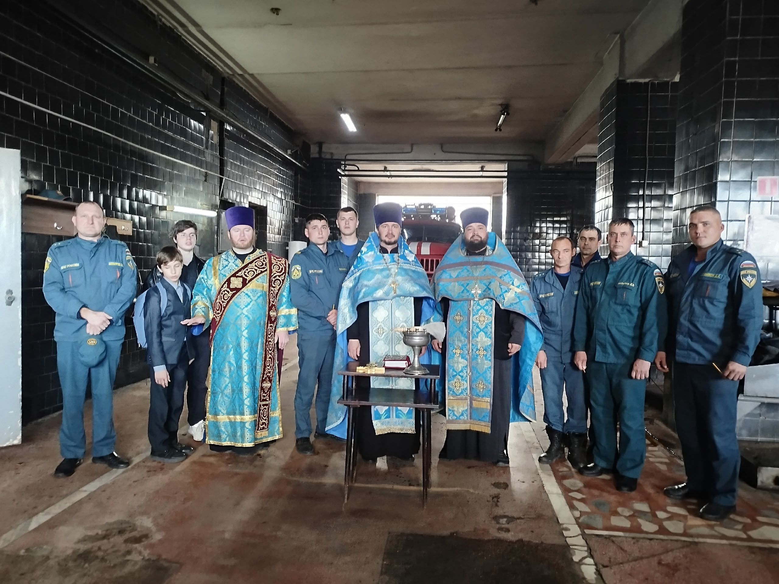 В день праздника иконы Божией Матери «Неопалимая Купина» в пожарных частях на территории Алатырской епархии совершены торжественные молебны