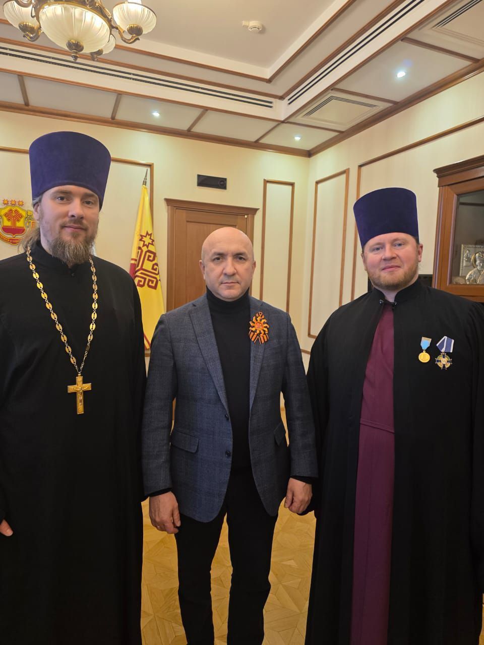 Представители Чувашской митрополии обсудили сотрудничество с Председателем Правительства Чувашской Республики Представители Чувашской митрополии обсудили сотрудничество с Председателем Правительства Чувашской Республики