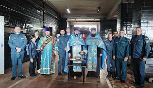 В день праздника иконы Божией Матери «Неопалимая Купина» в пожарных частях на территории Алатырской епархии совершены торжественные молебны