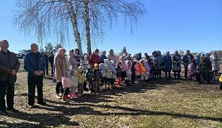 В селе Большие Абакасы освятили колокола для строящегося храма в честь преподобного Серафима Саровского