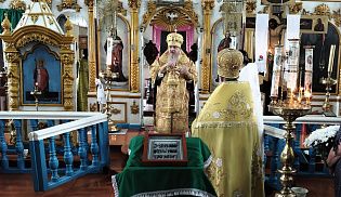 Управляющий Алатырской епархией в праздник Рождества Иоанна Предтечи совершил Божественную Литургию в храме в честь " Казанской" иконы Божией Матери села Хормалы