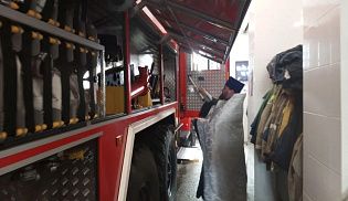 В Пожарной части села Шемурша был совершен водосвятный молебен