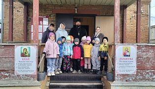 Воспитанники детского сада посетили храм святого Александра Невского села Батырево