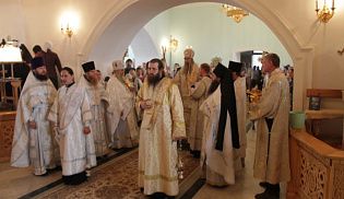 Божественная литургия в праздник Вознесения Господня в Киево-Николаевской женской обители г. Алатыря