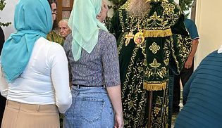 Епископ Алатырский и Батыревский Феодосий в праздник Святой Троицы сослужил за Божественной Литургией епископу Канашскому и Беловолжскому Стефану в Свято-Троицком мужском монастыре города Алатырь