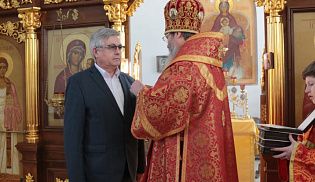 В день памяти сщмч. Харалампия и с ним мчч. Порфирия, Ваптоса и трех мучениц Преосвященнейший Феодор, епископ Алатырский и Порецкий, совершил Божественную Литургию в храме в честь Иверской иконы Божией Матери г. Алатырь