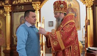 В день памяти сщмч. Харалампия и с ним мчч. Порфирия, Ваптоса и трех мучениц Преосвященнейший Феодор, епископ Алатырский и Порецкий, совершил Божественную Литургию в храме в честь Иверской иконы Божией Матери г. Алатырь