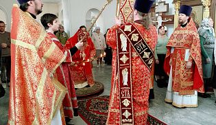 Управляющий Алатырской епархией в Неделю о расслабленном в совершил Божественную Литургию в кафедральном храме в честь Иверской иконы Божией Матери города Алатырь