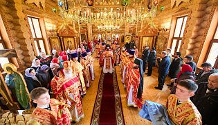 Управляющий Алатырской епархией в Светлый Вторник сослужил за Божественной Литургией митрополиту Чебоксарскому и Чувашскому Савватию в Александро-Невском монастыре п/о Кюрегаси