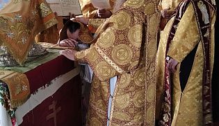 Управляющий Алатырской епархией в праздник Рождества Иоанна Предтечи совершил Божественную Литургию в храме в честь " Казанской" иконы Божией Матери села Хормалы
