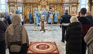 Епископ Алатырский и Порецкий Феодосий в субботу первой седмицы Великого поста и в день празднования Иверского образа возглавил Престольные торжества в Иверском кафедральном храме города Алатырь