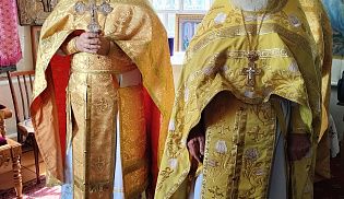 Управляющий Алатырской епархией в праздник Рождества Иоанна Предтечи совершил Божественную Литургию в храме в честь " Казанской" иконы Божией Матери села Хормалы