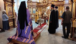 Управляющий Алатырской епархией в праздник Рождества Иоанна Предтечи совершил Божественную Литургию в храме в честь " Казанской" иконы Божией Матери села Хормалы