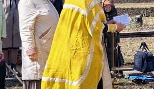 В селе Большие Абакасы освятили колокола для строящегося храма в честь преподобного Серафима Саровского