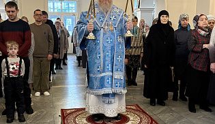 Епископ Алатырский и Порецкий Феодосий в субботу первой седмицы Великого поста и в день празднования Иверского образа возглавил Престольные торжества в Иверском кафедральном храме города Алатырь