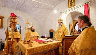 28 января 2024 года в Неделю 34-ю по Пятидесятнице в Старицком монастыре совершены богослужения воскресного дня